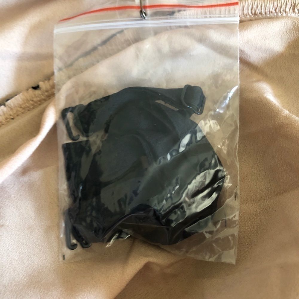 Free People strapless black lace mini dress - Picture 6 of 8